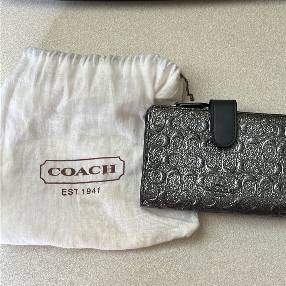Coach Black Leather Wallet